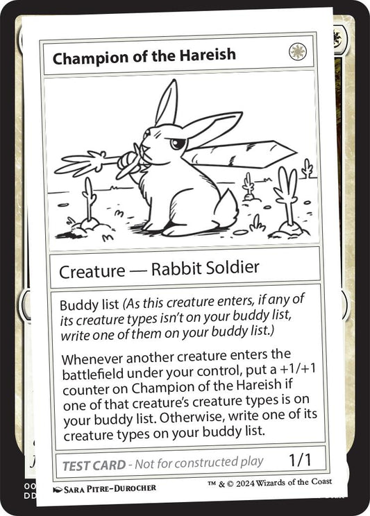Image for Champion of the Hareish (Mystery Booster 2 Playtest Cards) - Magic: The Gathering