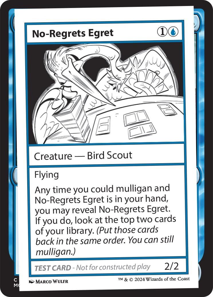 Image for No-Regrets Egret (Mystery Booster 2 Playtest Cards) - Magic: The Gathering