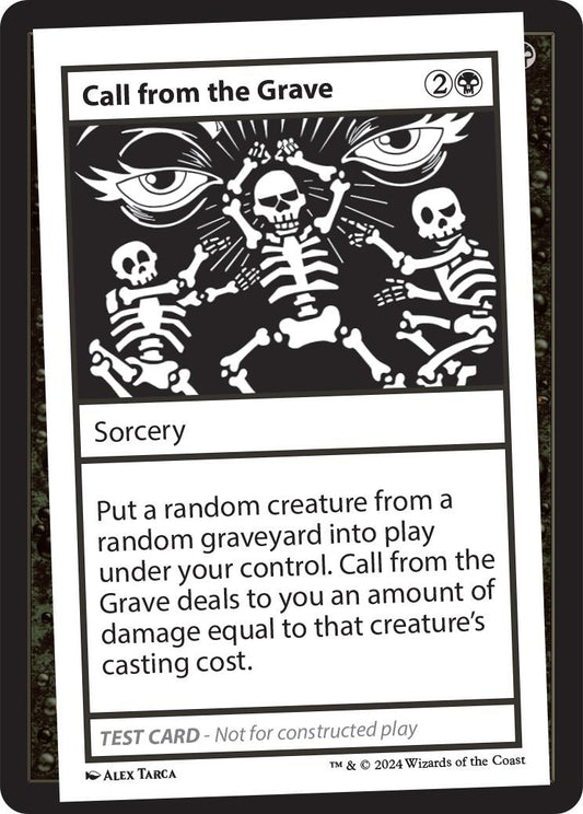 Image for Call from the Grave (Mystery Booster 2 Playtest Cards) - Magic: The Gathering