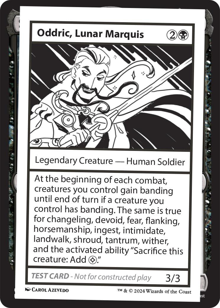 Image for Oddric, Lunar Marquis (Mystery Booster 2 Playtest Cards) - Magic: The Gathering