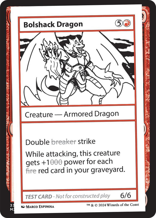 Image for Bolshack Dragon (Mystery Booster 2 Playtest Cards) - Magic: The Gathering
