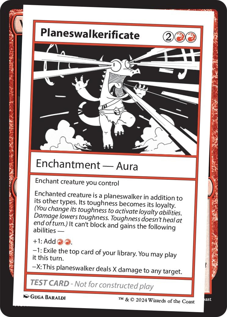Image for Planeswalkerificate (Mystery Booster 2 Playtest Cards) - Magic: The Gathering