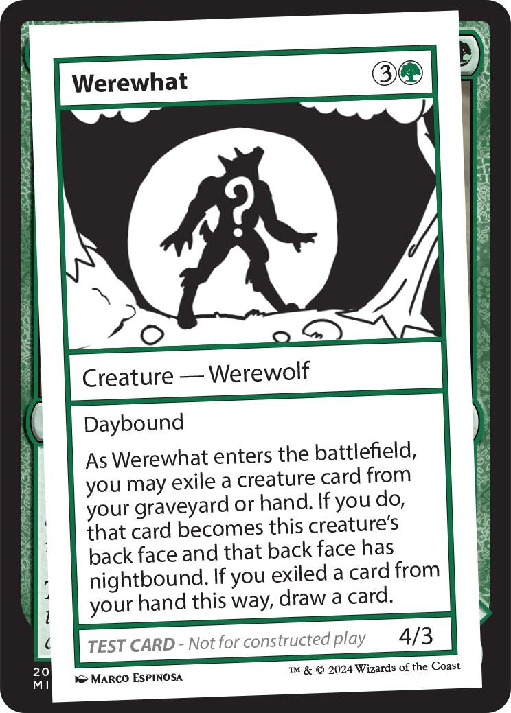 Image for Werewhat (Mystery Booster 2 Playtest Cards) - Magic: The Gathering