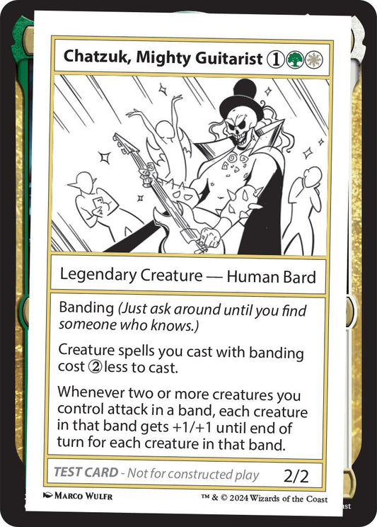 Image for Chatzuk, Mighty Guitarist (Mystery Booster 2 Playtest Cards) - Magic: The Gathering