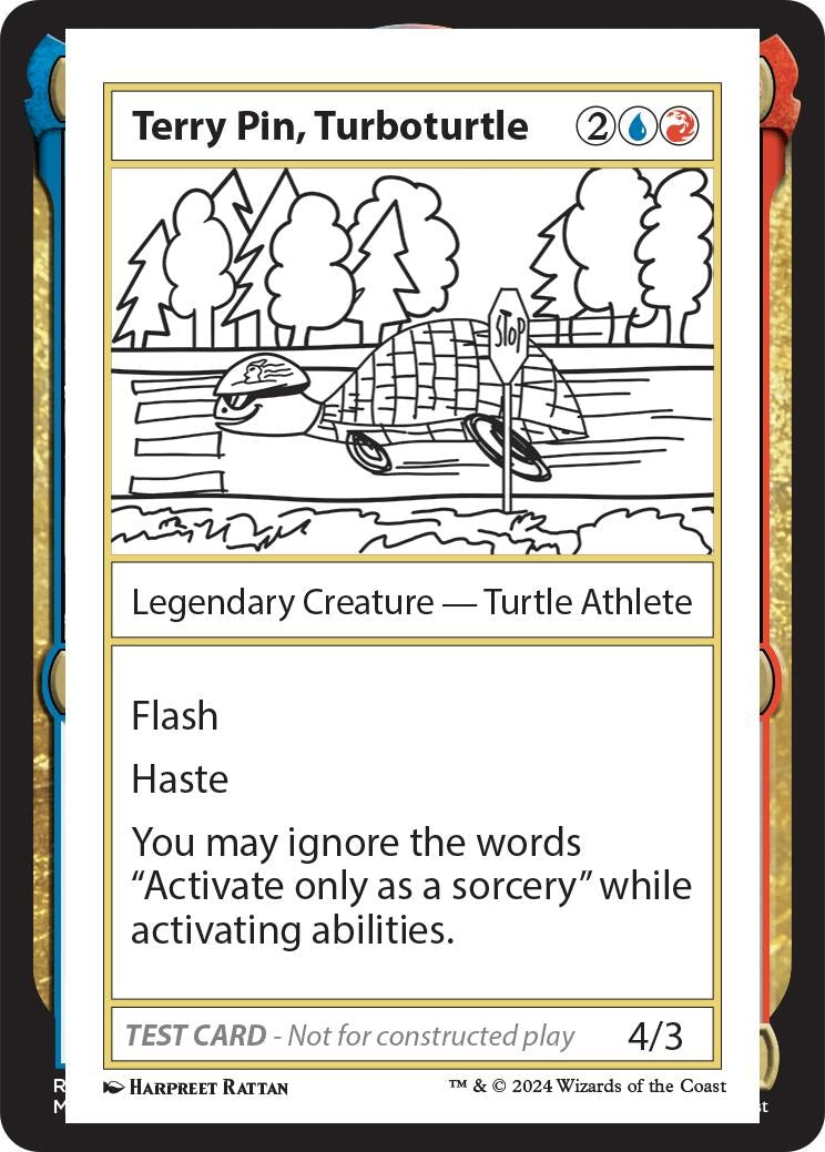 Image for Terry Pin, Turboturtle (Mystery Booster 2 Playtest Cards) - Magic: The Gathering
