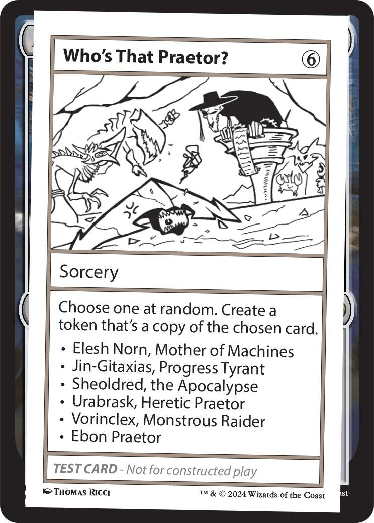 Image for Who's That Praetor? (Mystery Booster 2 Playtest Cards) - Magic: The Gathering