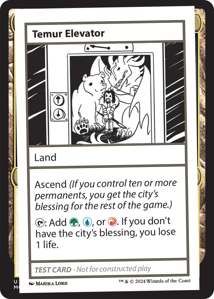 Image for Temur Elevator (Mystery Booster 2 Playtest Cards) - Magic: The Gathering