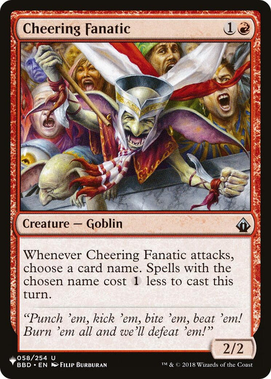 Image for Cheering Fanatic (058/254) (The List Reprints) - Magic: The Gathering