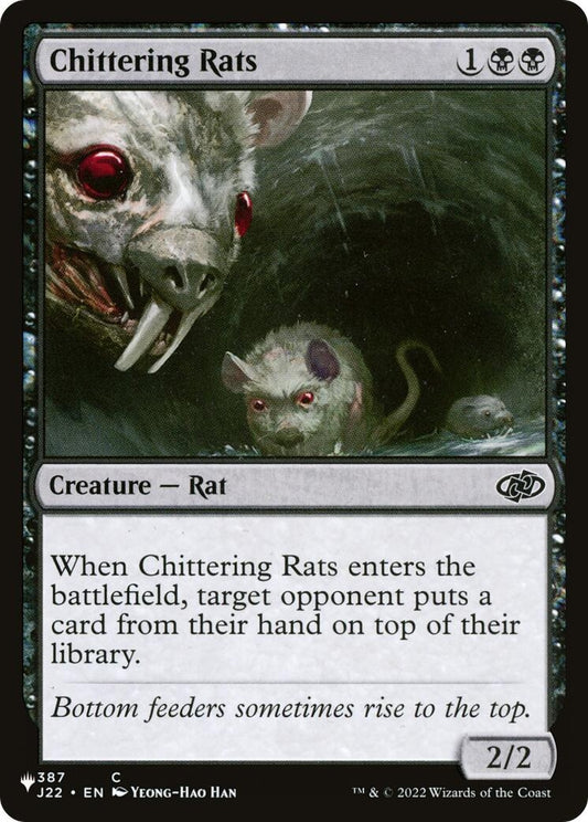 Image for Chittering Rats (387/051) (The List Reprints) - Magic: The Gathering
