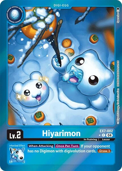 Image for Hiyarimon (Foil) (EX7-002 C) (Digimon LIBERATOR) - Digimon Card Game