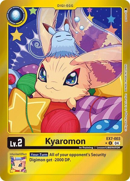 Image for Kyaromon (Foil) (EX7-003 U) (Digimon LIBERATOR) - Digimon Card Game