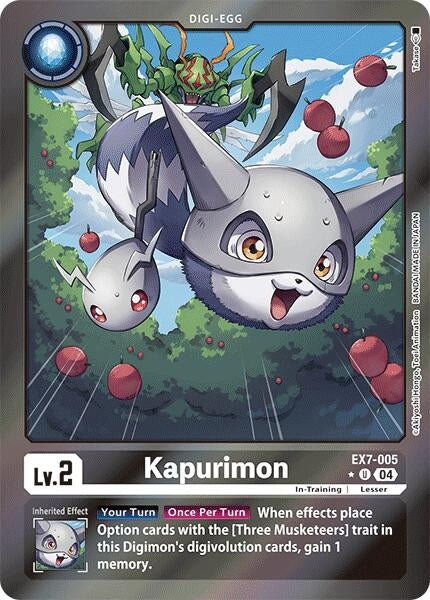 Image for Kapurimon (Foil) (EX7-005 U) (Digimon LIBERATOR) - Digimon Card Game