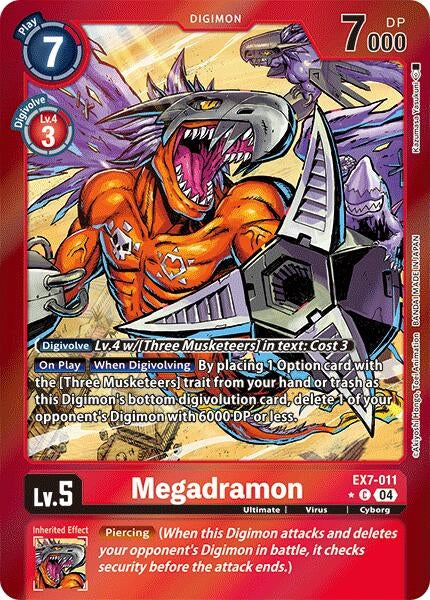 Image for Megadramon (Foil) (EX7-011 C) (Digimon LIBERATOR) - Digimon Card Game