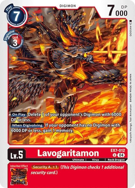 Image for Lavogaritamon (EX7-012 U) (Digimon LIBERATOR) - Digimon Card Game