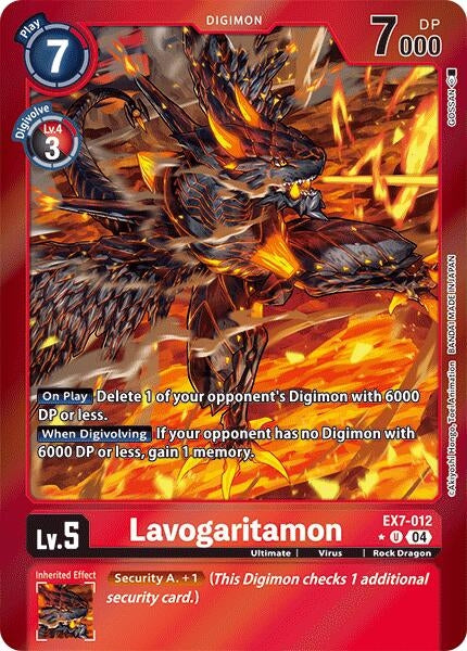 Image for Lavogaritamon (Foil) (EX7-012 U) (Digimon LIBERATOR) - Digimon Card Game