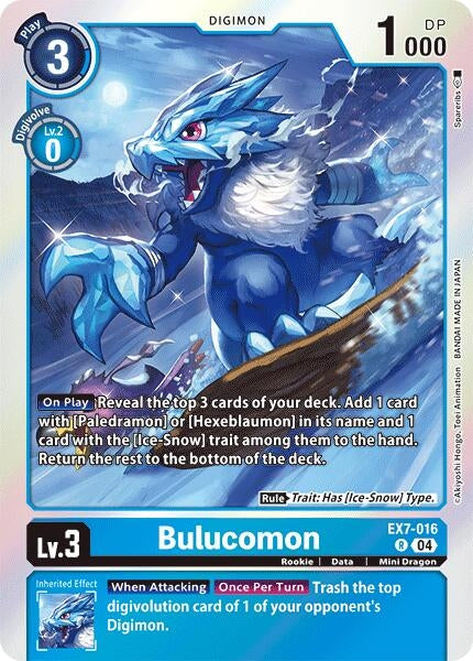 Image for Bulucomon (EX7-016 R) (Digimon LIBERATOR) - Digimon Card Game