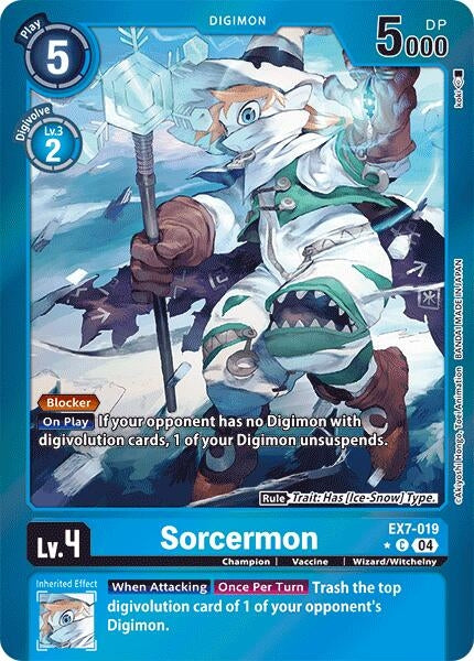 Image for Sorcermon (Foil) (EX7-019 C) (Digimon LIBERATOR) - Digimon Card Game