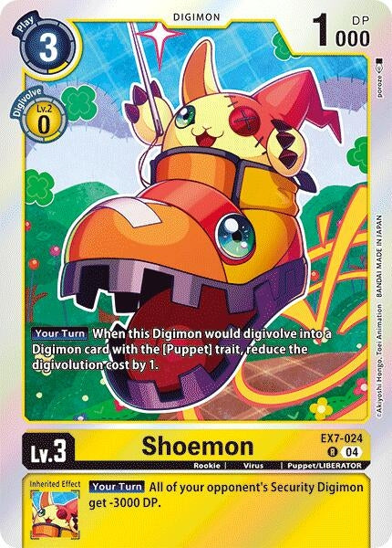 Image for Shoemon (EX7-024 R) (Digimon LIBERATOR) - Digimon Card Game