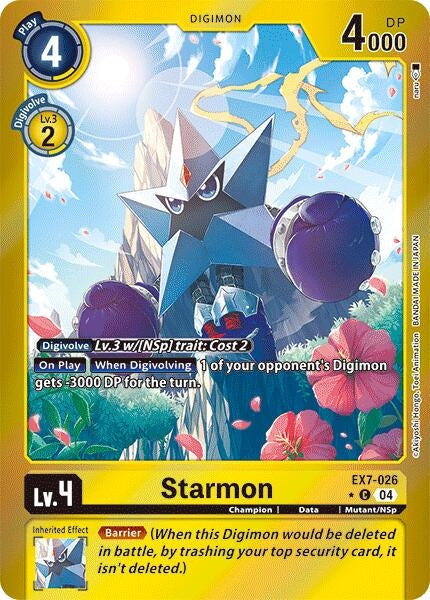 Image for Starmon (Foil) (EX7-026 C) (Digimon LIBERATOR) - Digimon Card Game