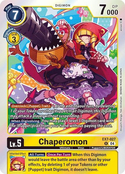 Image for Chaperomon (EX7-027 R) (Digimon LIBERATOR) - Digimon Card Game
