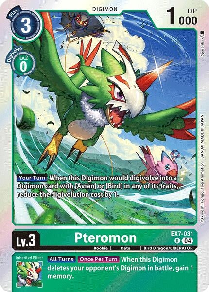 Image for Pteromon (EX7-031 R) (Digimon LIBERATOR) - Digimon Card Game