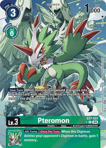 Image for Pteromon (Alternate Art) (EX7-031 R) (Digimon LIBERATOR) - Digimon Card Game