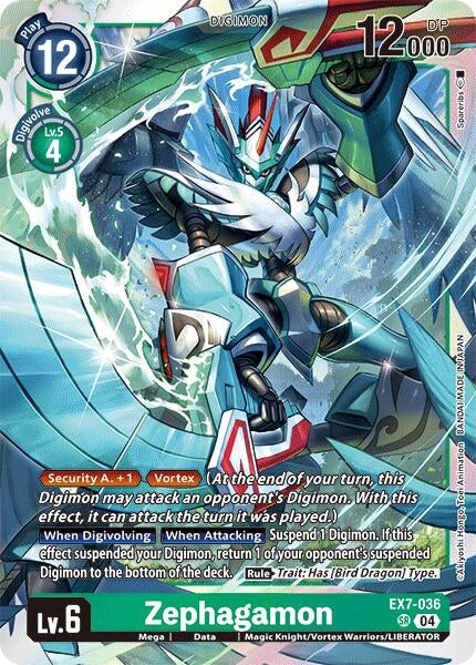 Image for Zephagamon (EX7-036 SR) (Digimon LIBERATOR) - Digimon Card Game