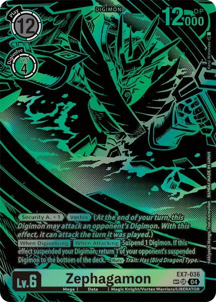 Image for Zephagamon (Textured) (EX7-036 SR) (Digimon LIBERATOR) - Digimon Card Game