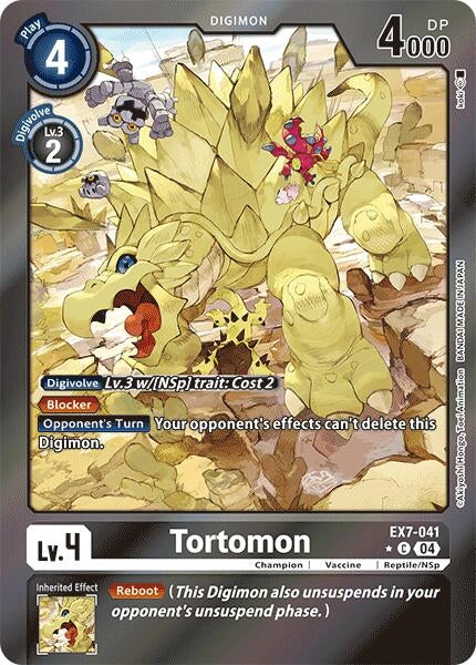 Image for Tortomon (Foil) (EX7-041 C) (Digimon LIBERATOR) - Digimon Card Game
