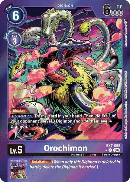 Image for Orochimon (Foil) (EX7-056 C) (Digimon LIBERATOR) - Digimon Card Game
