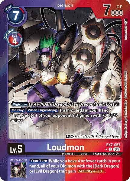 Image for Loudmon (Foil) (EX7-057 UC) (Digimon LIBERATOR) - Digimon Card Game
