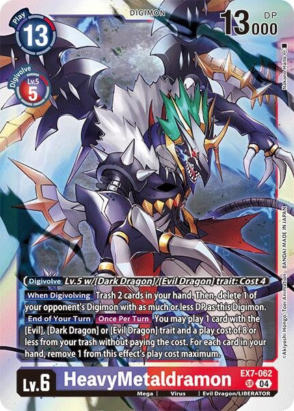 Image for HeavyMetaldramon (EX7-062 SR) (Digimon LIBERATOR) - Digimon Card Game