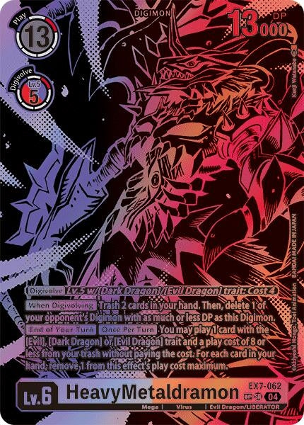 Image for HeavyMetaldramon (Textured) (EX7-062 SR) (Digimon LIBERATOR) - Digimon Card Game