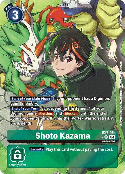 Image for Shoto Kazama (Alternate Art) (EX7-064 R) (Digimon LIBERATOR) - Digimon Card Game
