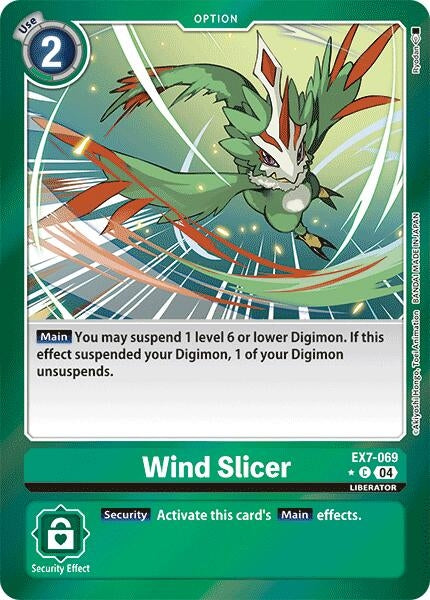 Image for Wind Slicer (Foil) (EX7-069 C) (Digimon LIBERATOR) - Digimon Card Game