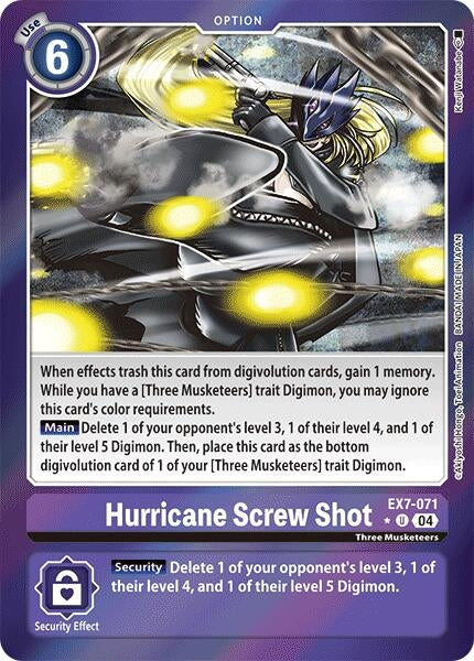 Image for Hurricane Screw Shot (Foil) (EX7-071 U) (Digimon LIBERATOR) - Digimon Card Game