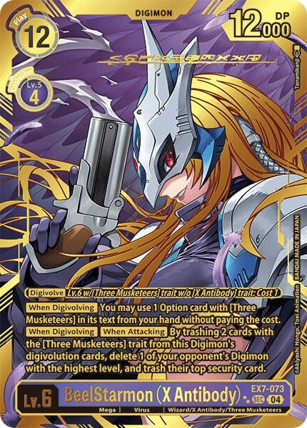 Image for BeelStarmon (X Antibody) (Textured) (EX7-073 SCR) (Digimon LIBERATOR) - Digimon Card Game
