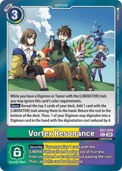 Image for Vortex Resonance (EX7-074 SCR) (Digimon LIBERATOR) - Digimon Card Game