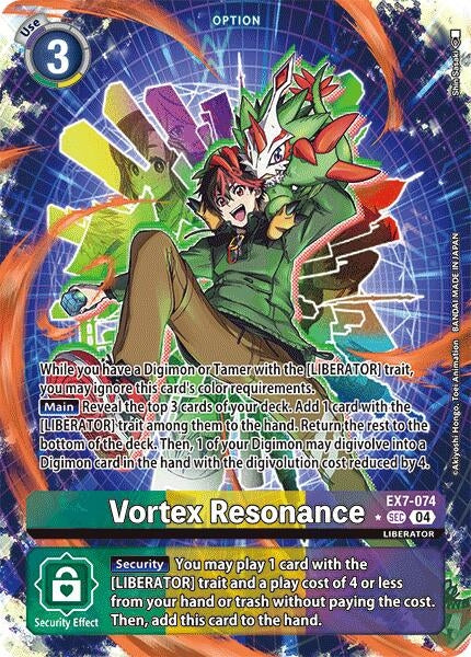 Image for Vortex Resonance (Alternate Art) (EX7-074 SCR) (Digimon LIBERATOR) - Digimon Card Game