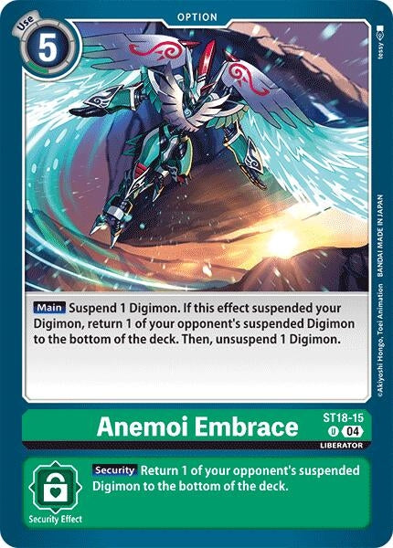 Image for Anemoi Embrace (ST18-15 U) (Starter Deck 18: Guardian Vortex) - Digimon Card Game