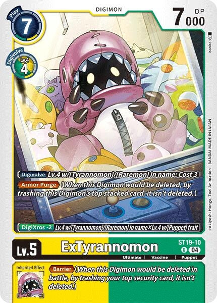 Image for ExTyrannomon (ST19-10 U) (Starter Deck 19: Fable Waltz) - Digimon Card Game