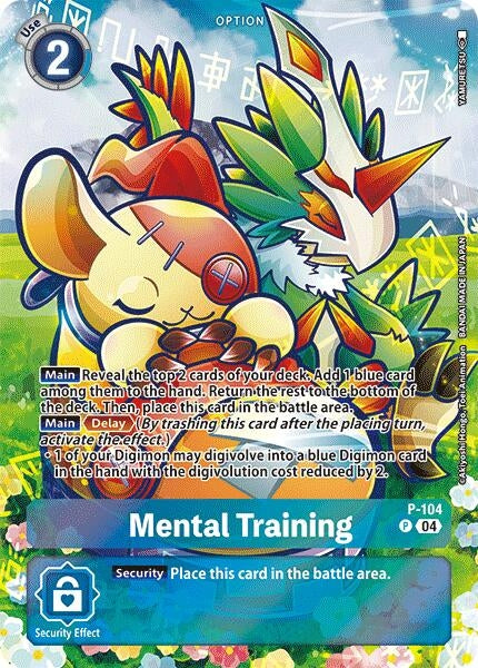 Image for Mental Training (Starter Deck 18 Exclusive) (P-104 P) (Digimon Promotion Cards) - Digimon Card Game
