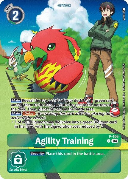 Image for Agility Training (Starter Deck 18 Exclusive) (P-106 P) (Digimon Promotion Cards) - Digimon Card Game