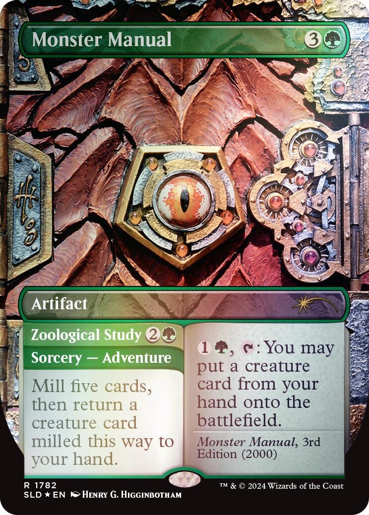 Image for Monster Manual (Rainbow Foil) (1782) (Secret Lair Drop Series) - Magic: The Gathering
