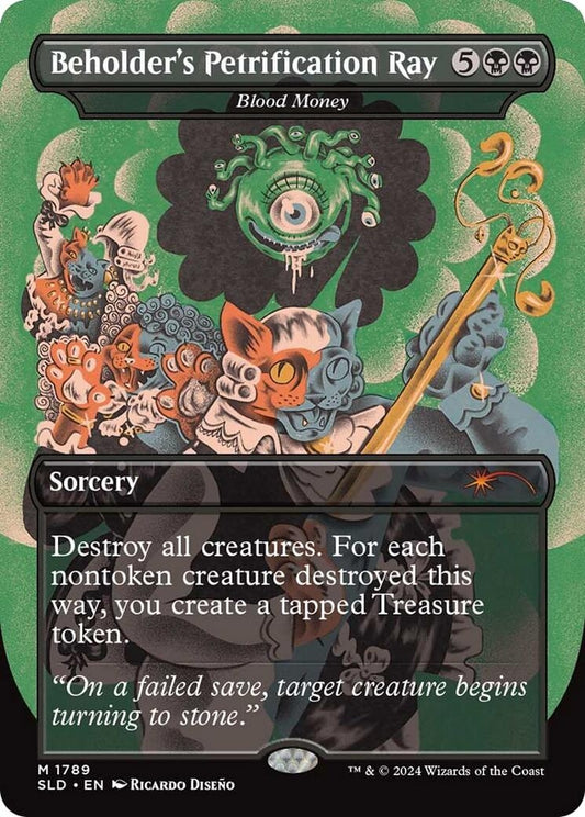Image for Beholder's Petrification Ray - Blood Money (1789) (Secret Lair Drop Series) - Magic: The Gathering