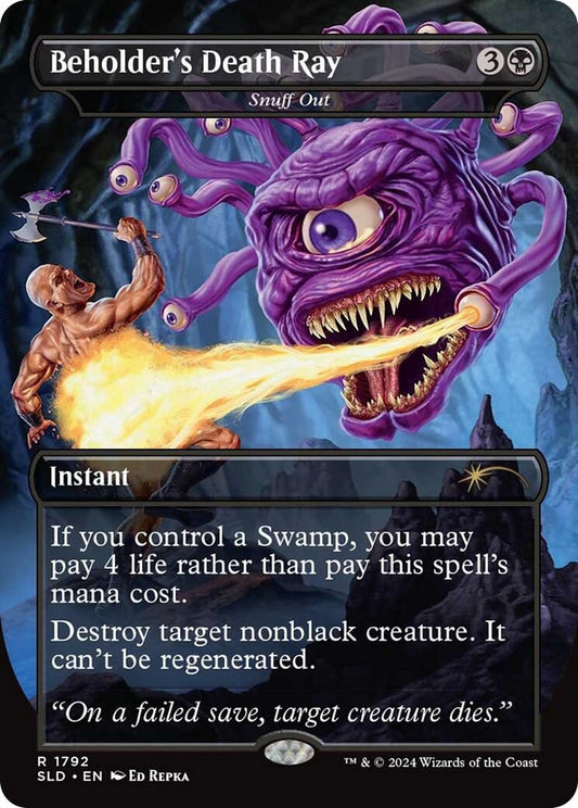 Image for Beholder's Death Ray - Snuff Out (1792) (Secret Lair Drop Series) - Magic: The Gathering