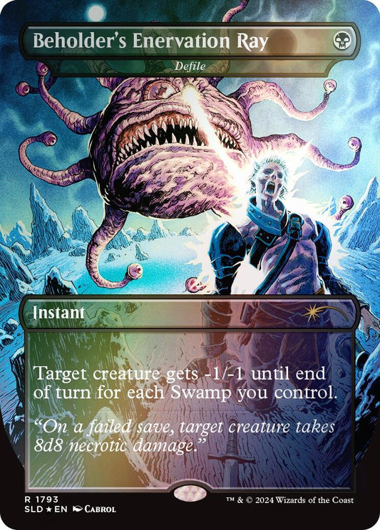 Image for Beholder's Enervation Ray - Defile (Rainbow Foil) (1793) (Secret Lair Drop Series) - Magic: The Gathering