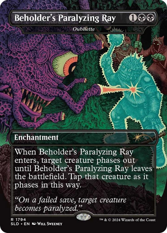 Image for Beholder's Paralyzing Ray - Oubliette (1794) (Secret Lair Drop Series) - Magic: The Gathering