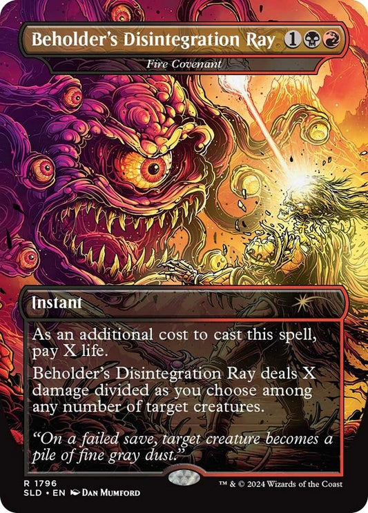 Image for Beholder's Disintegration Ray - Fire Covenant (1796) (Secret Lair Drop Series) - Magic: The Gathering