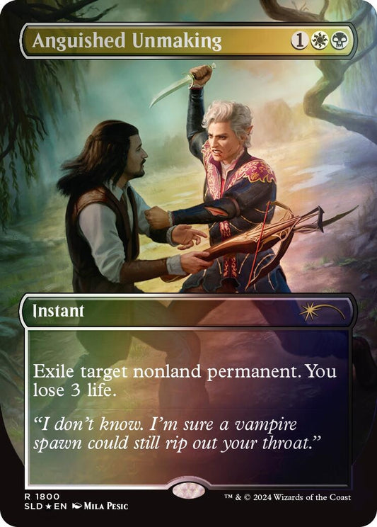 Image for Anguished Unmaking (1800) (Rainbow Foil) (1800) (Secret Lair Drop Series) - Magic: The Gathering